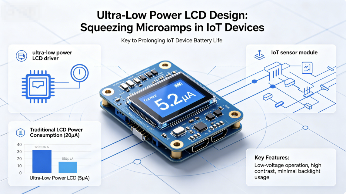 Ultra-Low Power LCD Design: Squeezing Microamps in IoT Devices