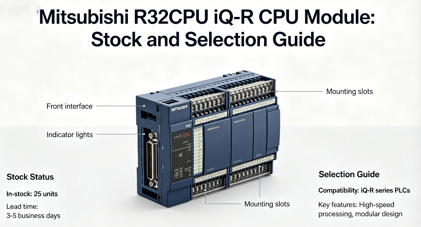 Mitsubishi R32CPU iQ-R CPU Module: Stock and Selection Guide