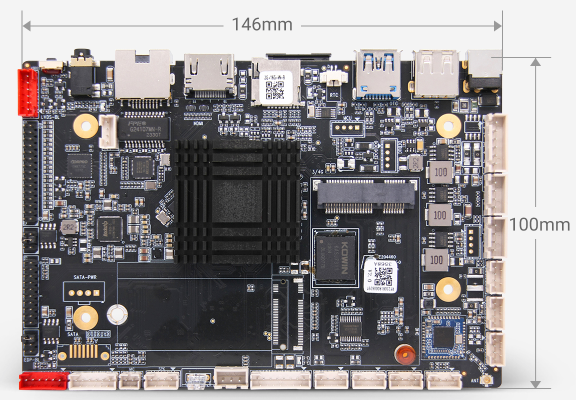 TIoT-3568A RK3568 4K AIoT Smart Terminal Controller Board with 1 TOPS NPU