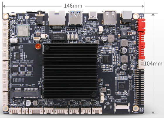 TIoT-3576E RK3576 AI Edge Computing Board with 6 TOPS NPU and 4K@120Hz Display
