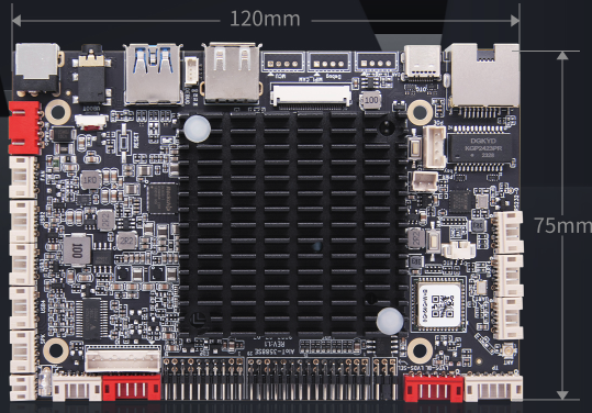 TIoT-3588SE RK3588S Triple-Display AI Edge Controller Board with 6 TOPS NPU