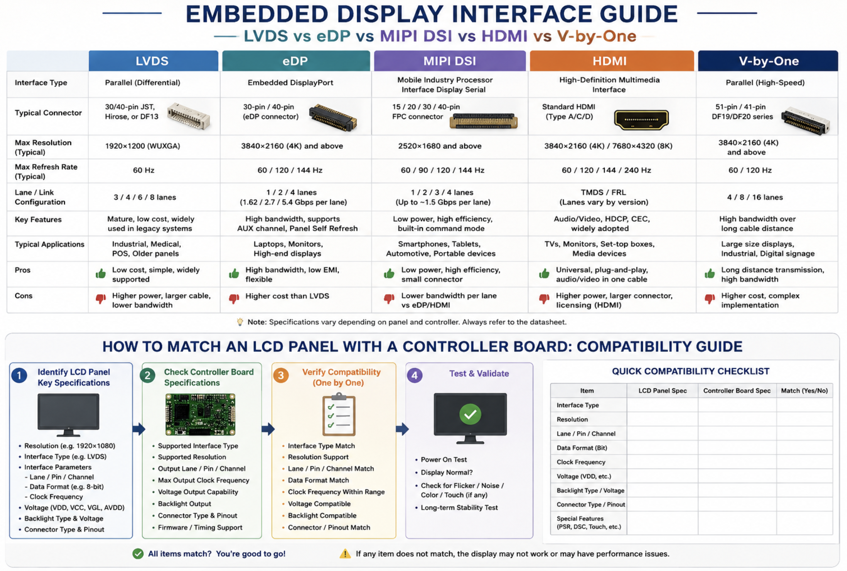 How to Match an LCD Panel with a Controller Board: Compatibility Guide