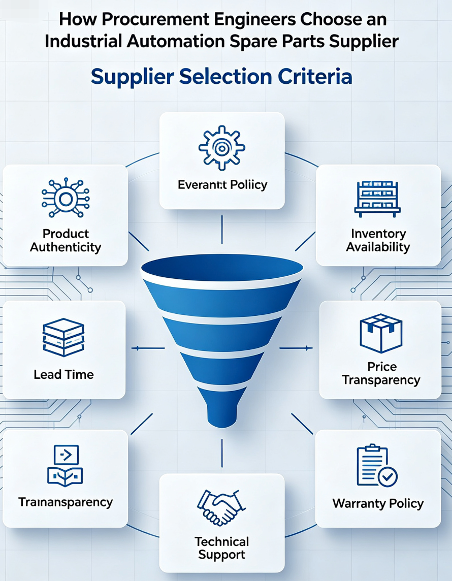 How Procurement Engineers Choose an Industrial Automation Spare Parts Supplier