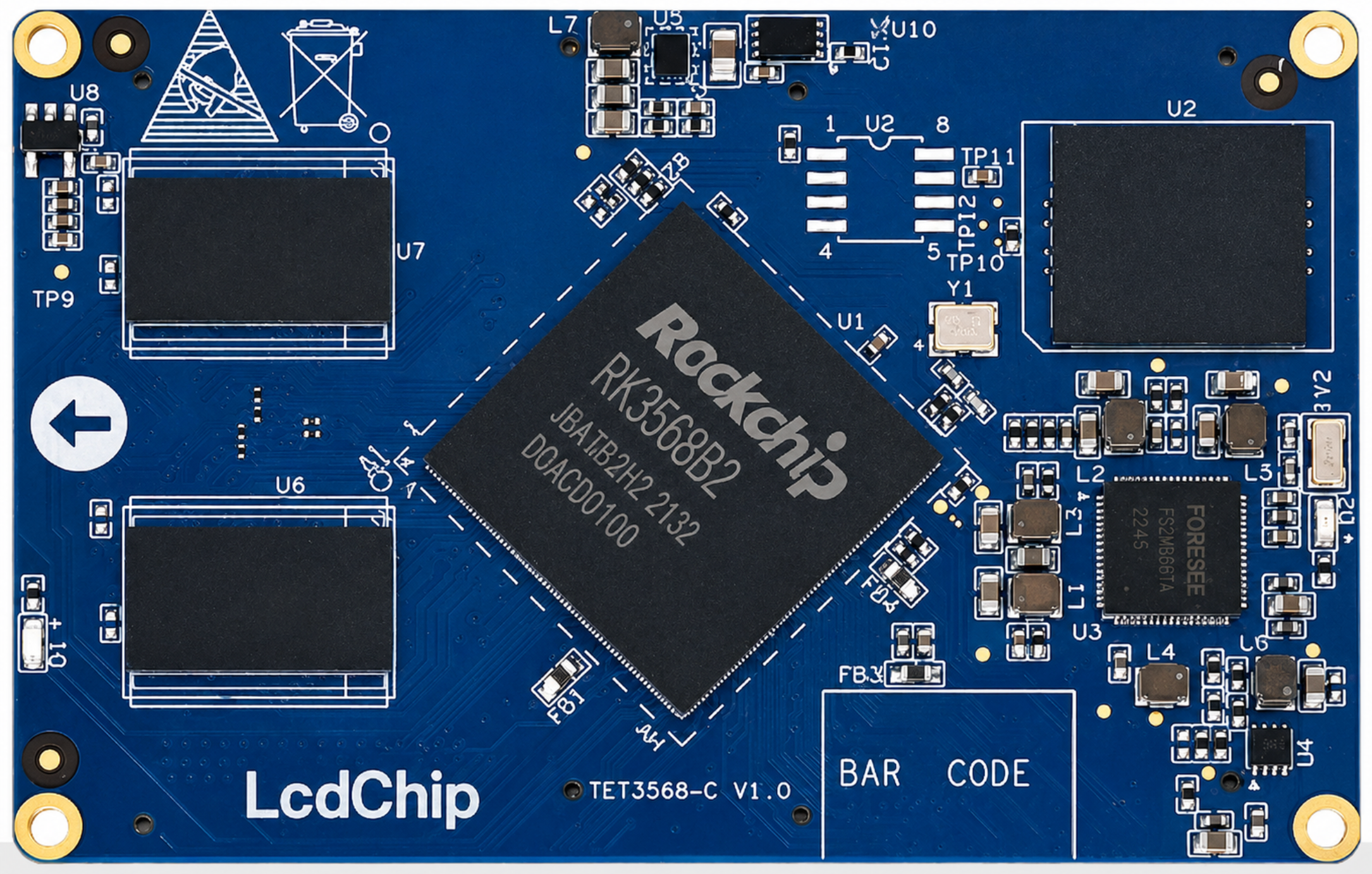 TET3568-C Rockchip RK3568 Industrial AIoT Core Board with 1 TOPS NPU