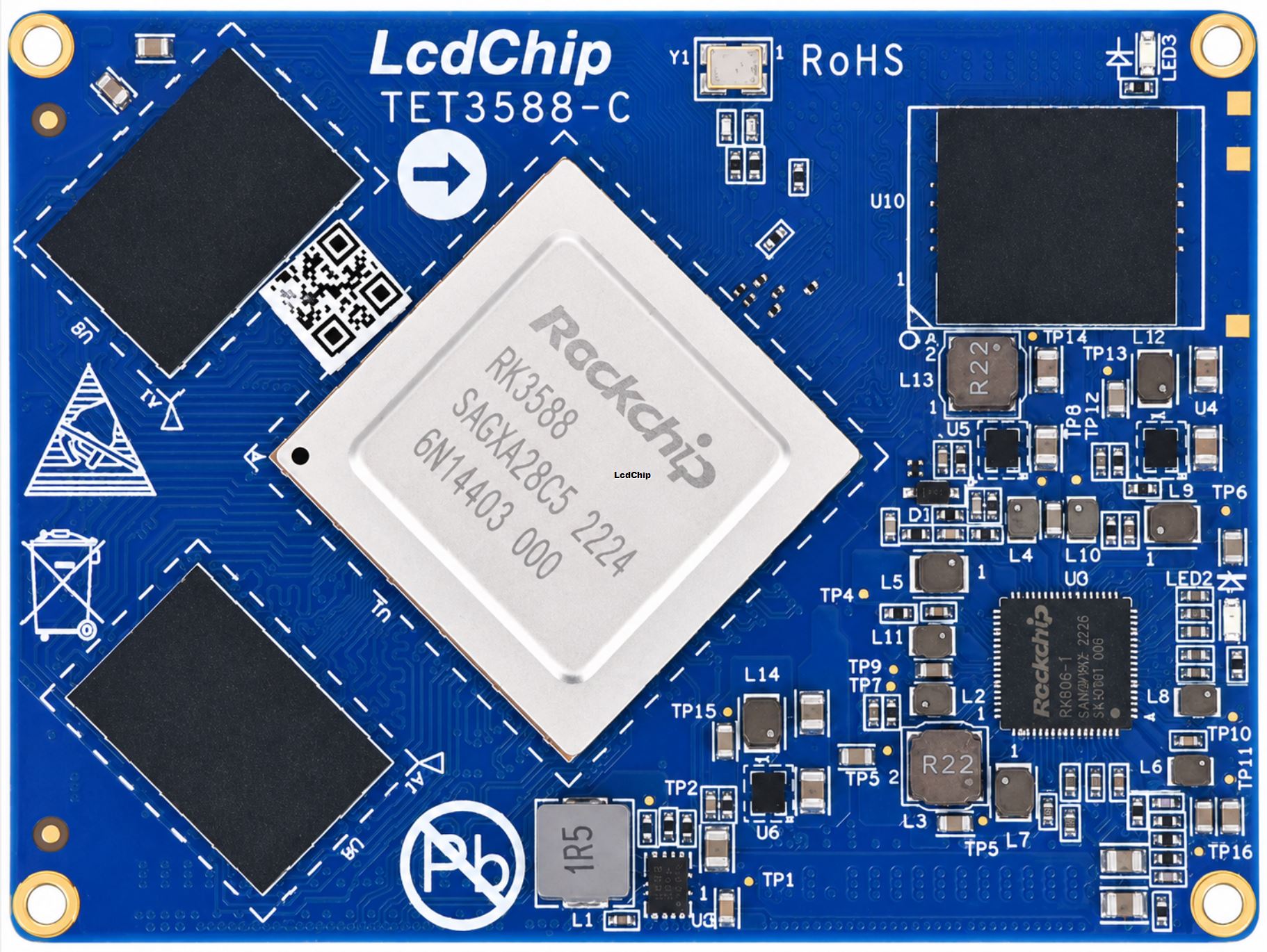 Lcdchip TET3588-C Rockchip RK3588 flagship AIoT core board