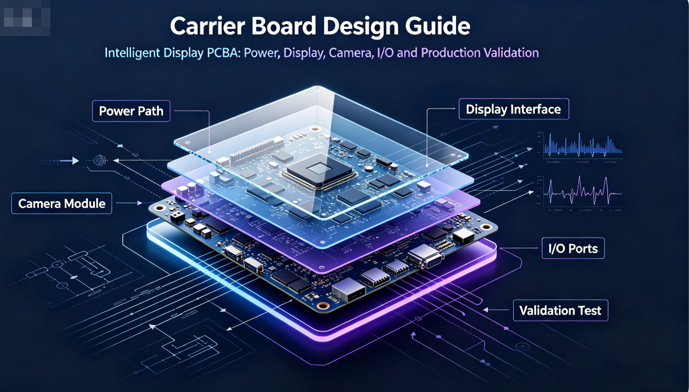 Carrier Board Design Guide for Intelligent Display PCBA: Power, Display, Camera, I/O and Production Validation Carrier Board Design Guide for Intelligent Display PCBA: Power, Display, Camera, I/O and Production Validation