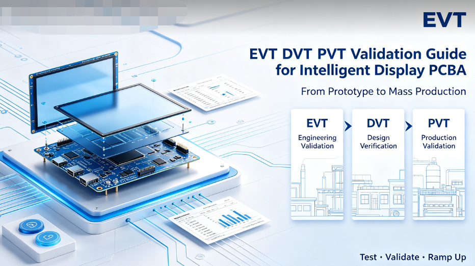 EVT DVT PVT Validation Guide for Intelligent Display PCBA: From Prototype to Mass Production